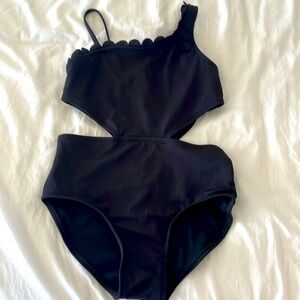 Black cut out one piece
